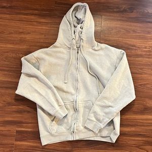 Women’s light green hoodie jacket